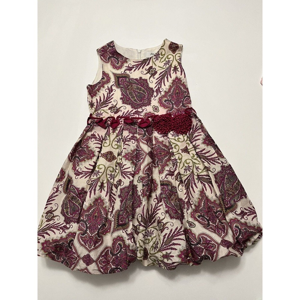 Pili Carrera Puffy Dress Sleeveless Dress Girls Size 5